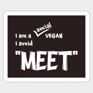 Funny Vegan Pun: Dad Joke Typography Sticker
